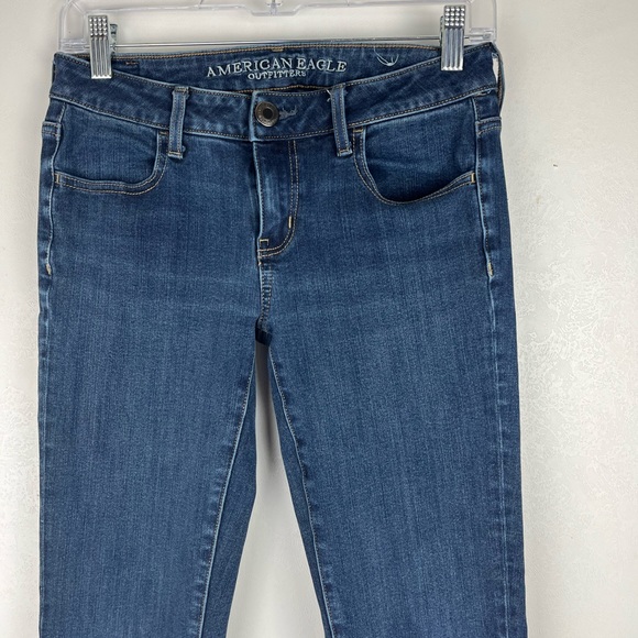 American Eagle Outfitters Super Stretch X4 Jeggings Skinny Jeans Size 4 - Picture 2 of 13
